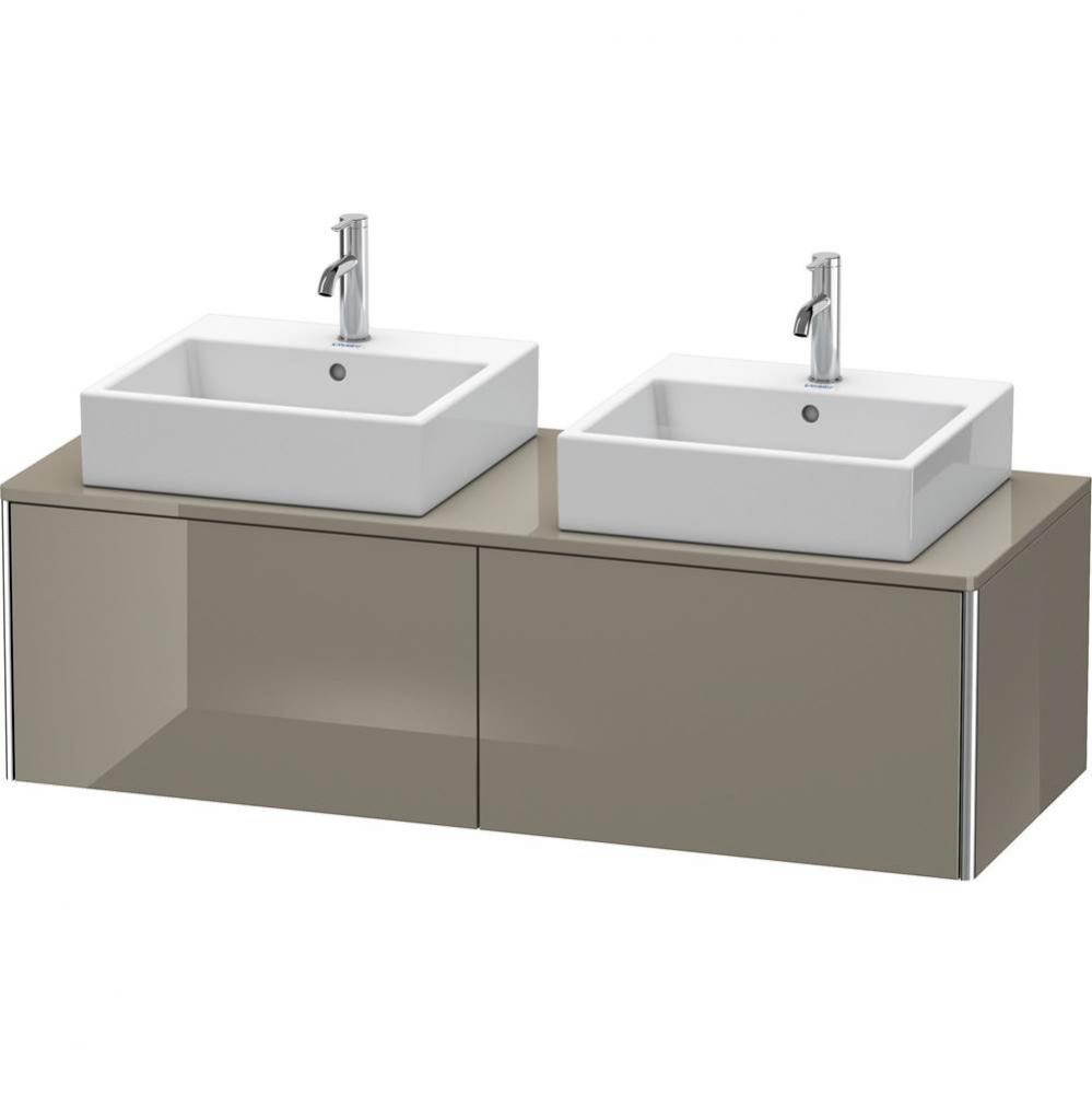 Duravit XSquare Two Drawer Vanity Unit For Console Flannel Gray