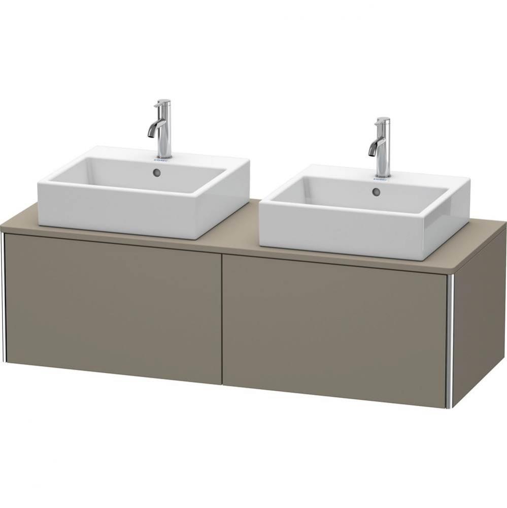 Duravit XSquare Two Drawer Vanity Unit For Console Flannel Gray