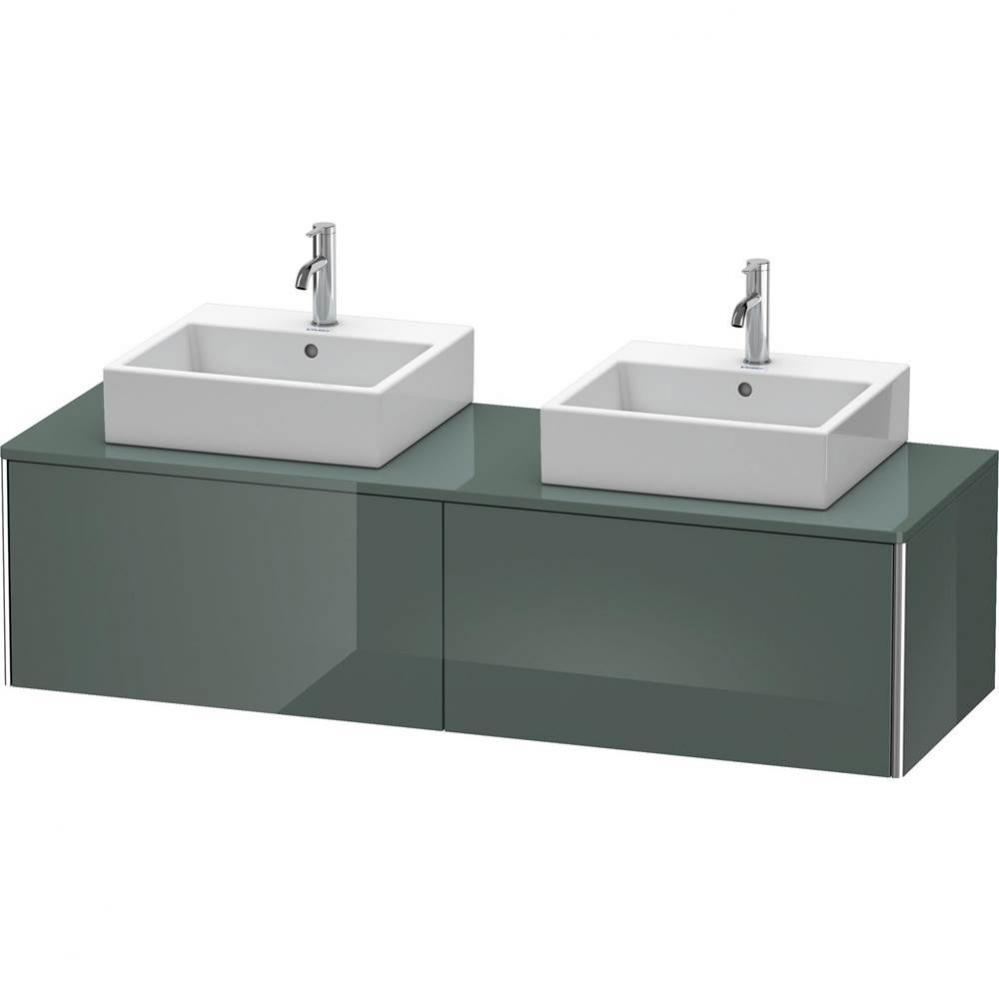 Duravit XSquare Two Drawer Vanity Unit For Console Dolomite Gray