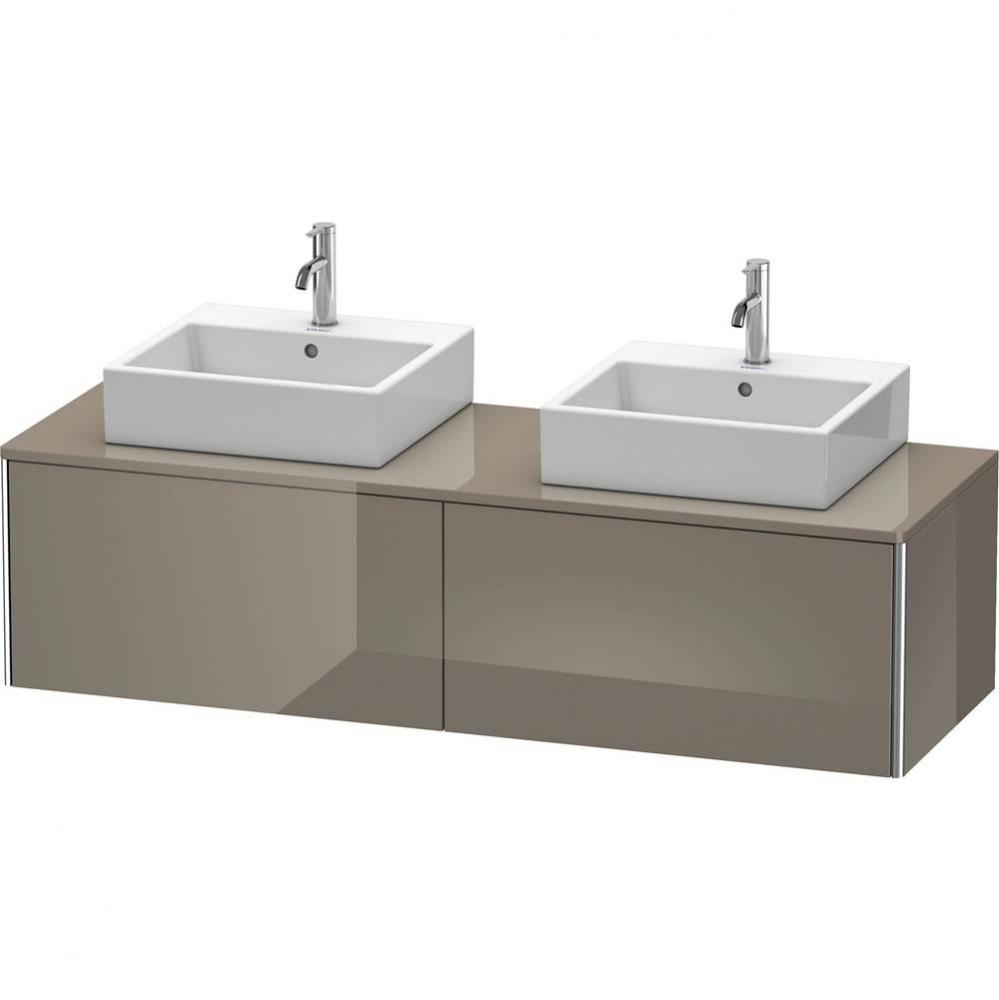 Duravit XSquare Two Drawer Vanity Unit For Console Flannel Gray