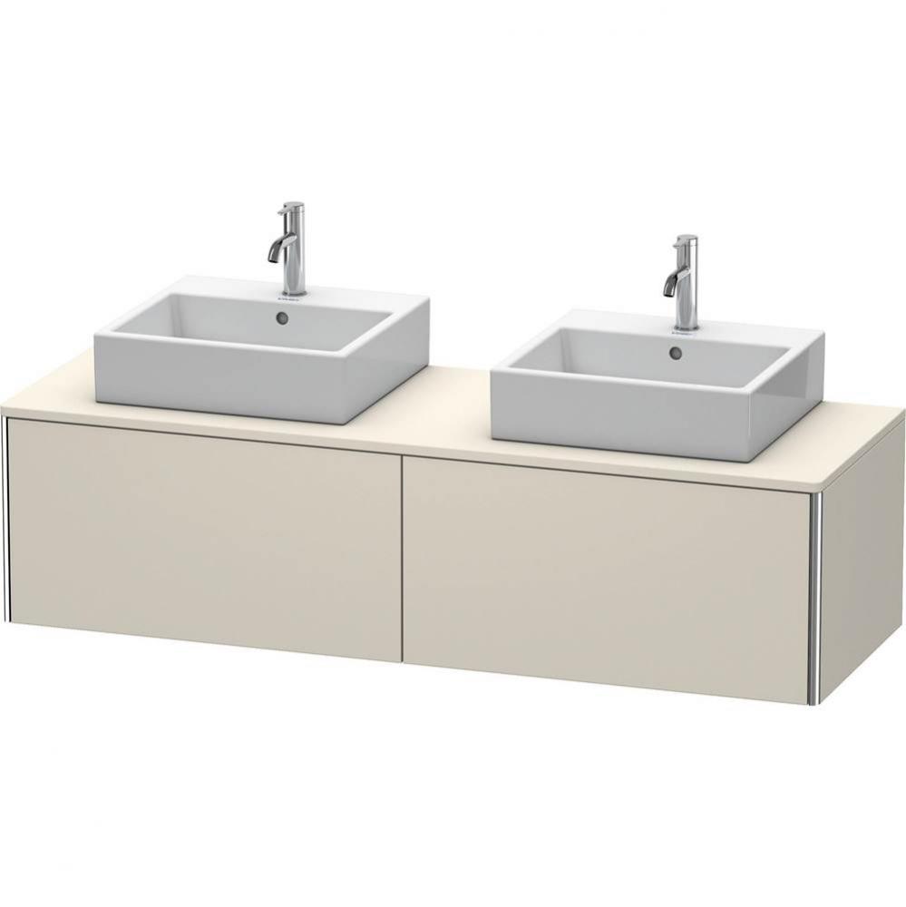 Duravit XSquare Two Drawer Vanity Unit For Console Taupe