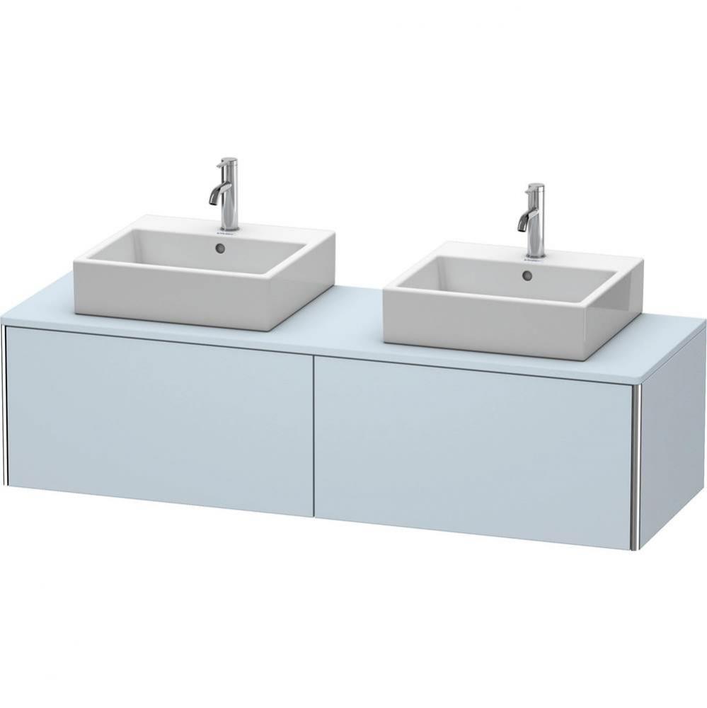 Duravit XSquare Two Drawer Vanity Unit For Console Light Blue