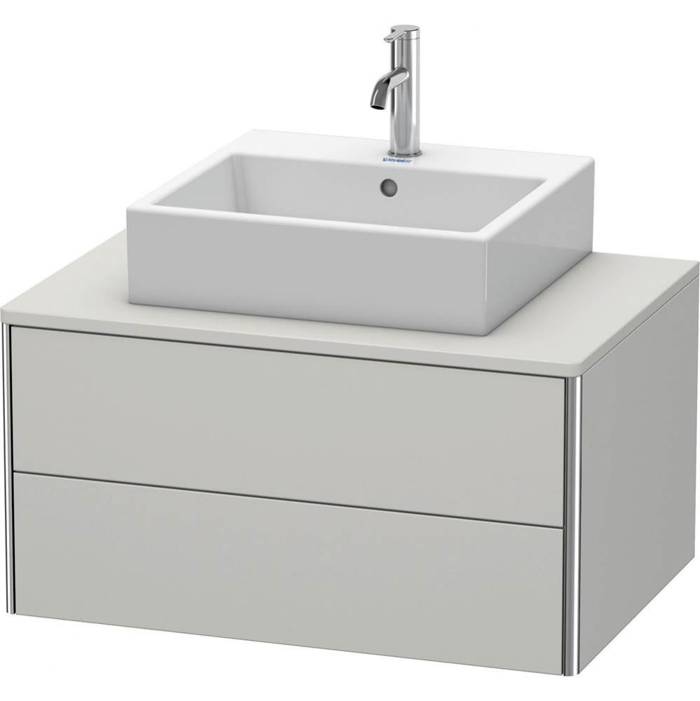 Duravit XSquare Two Drawer Vanity Unit For Console Concrete Gray