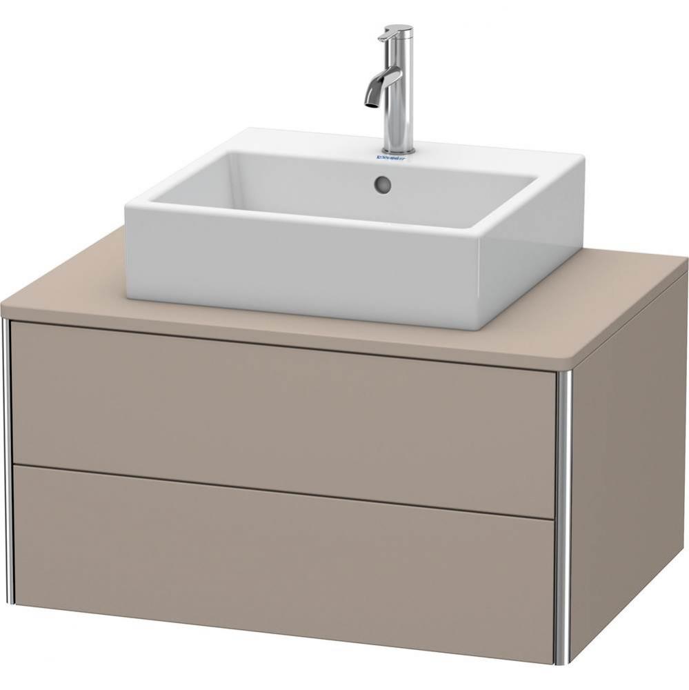 Duravit XSquare Two Drawer Vanity Unit For Console Basalt