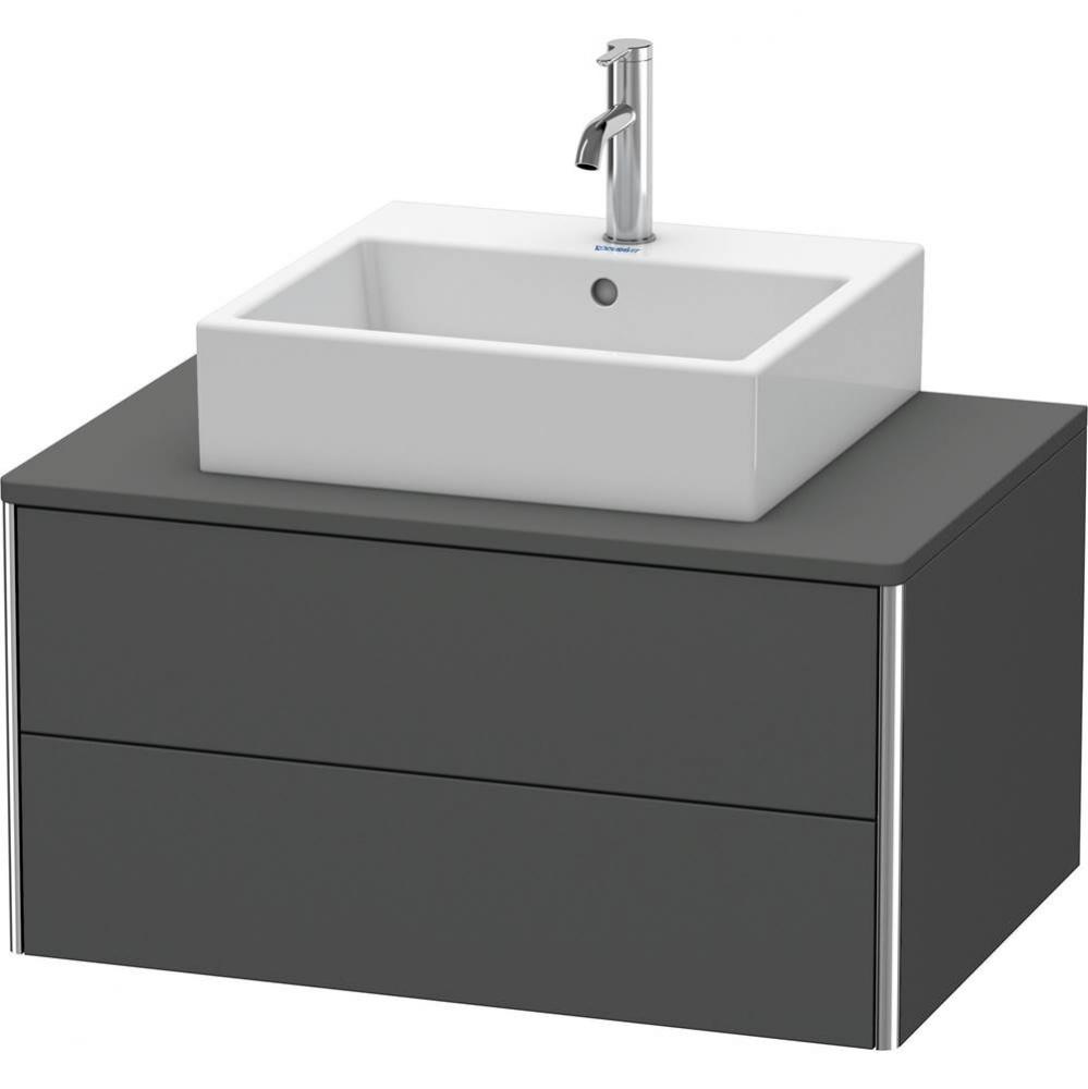 Duravit XSquare Two Drawer Vanity Unit For Console Graphite