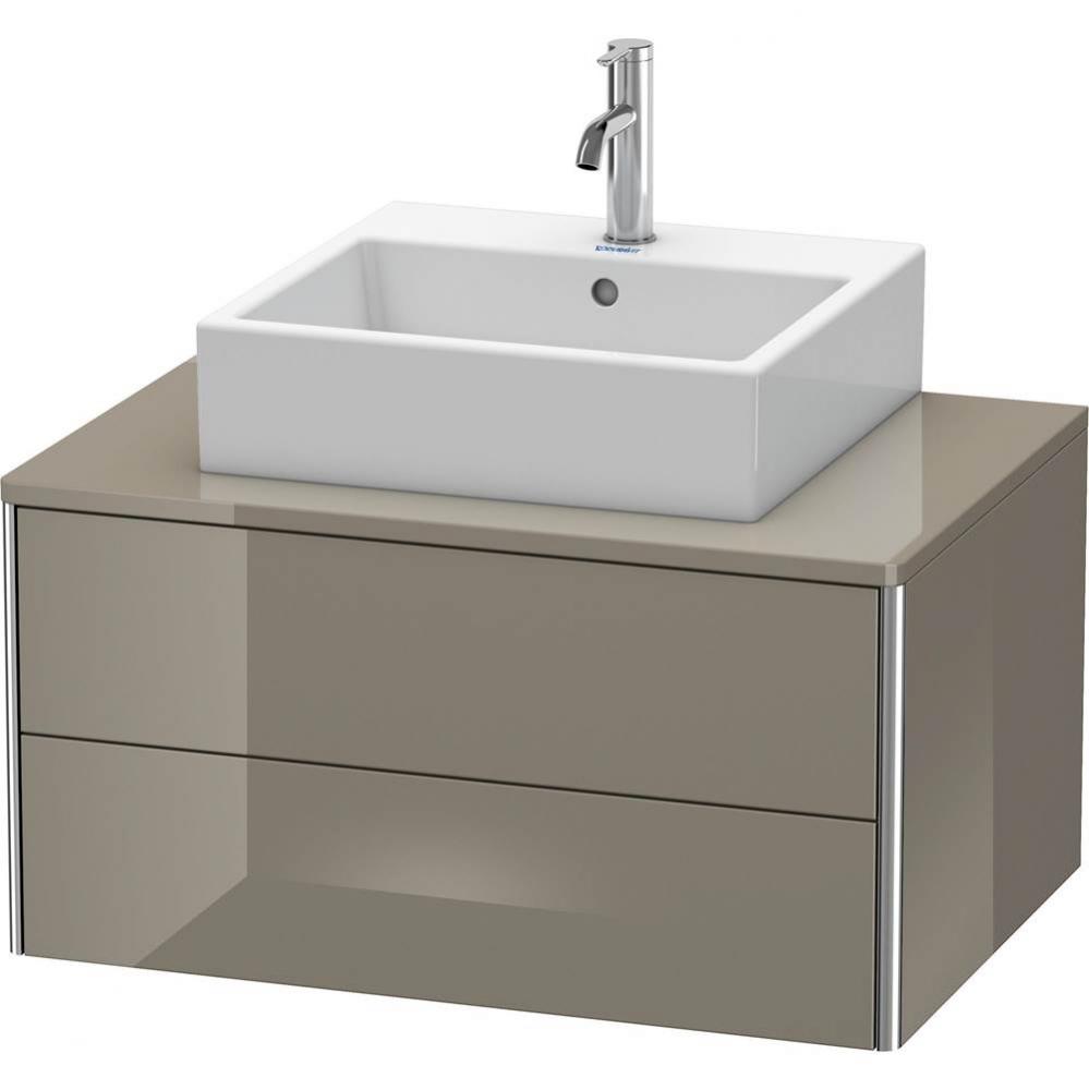 Duravit XSquare Two Drawer Vanity Unit For Console Flannel Gray