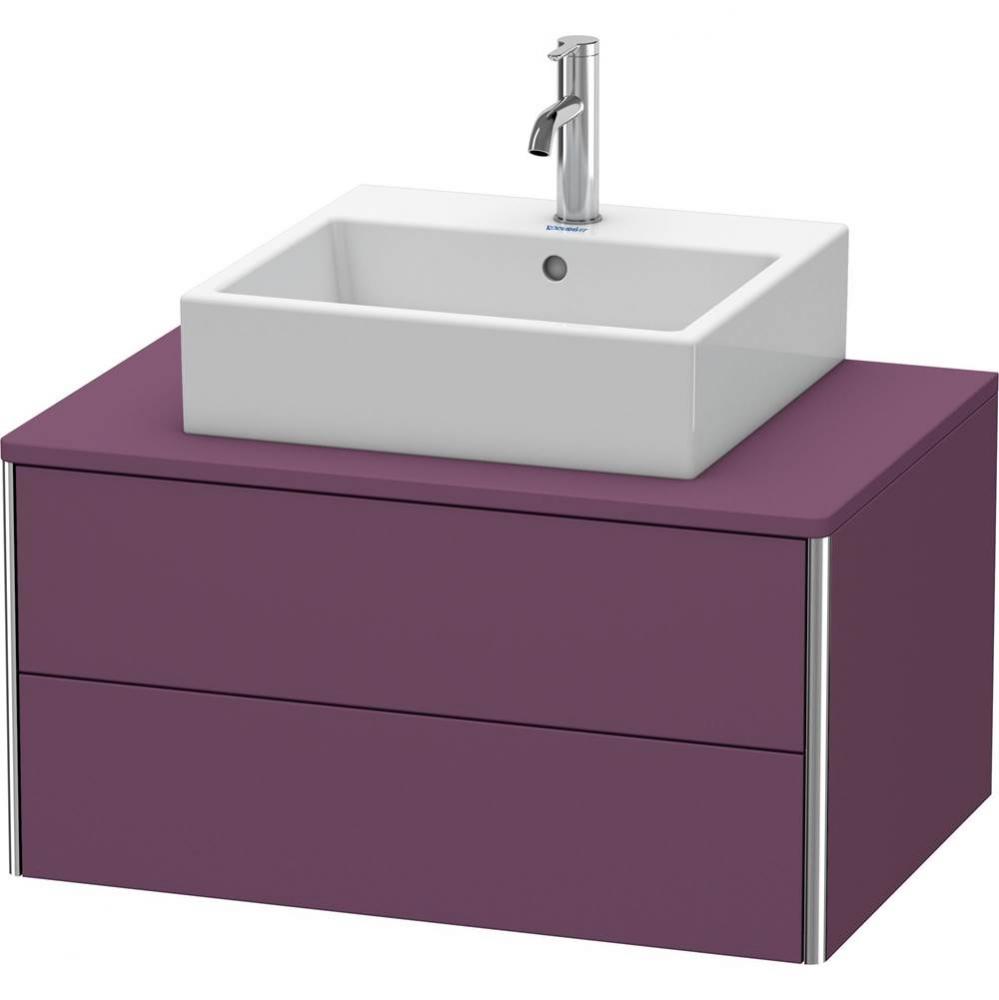 Duravit XSquare Two Drawer Vanity Unit For Console Aubergine