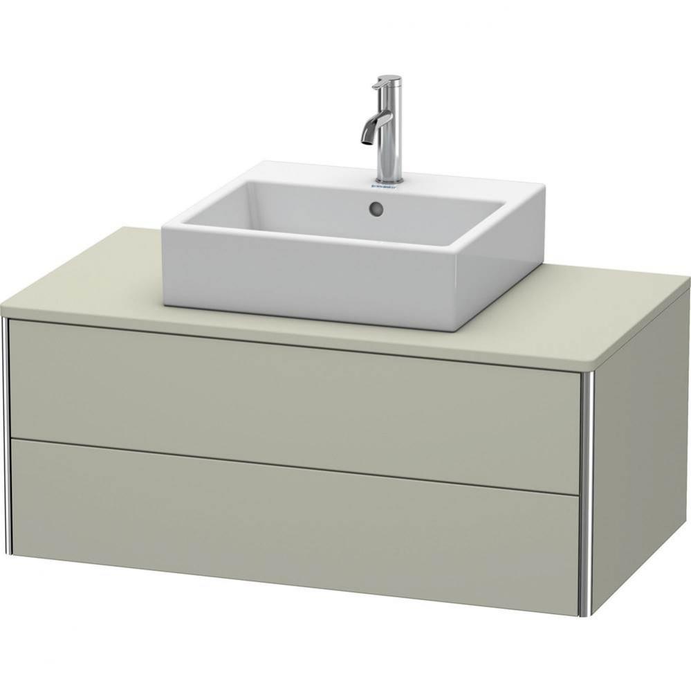 Duravit XSquare Two Drawer Vanity Unit For Console Taupe