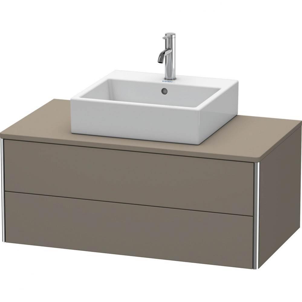 Duravit XSquare Vanity Unit for Console  Flannel Gray Satin Matte