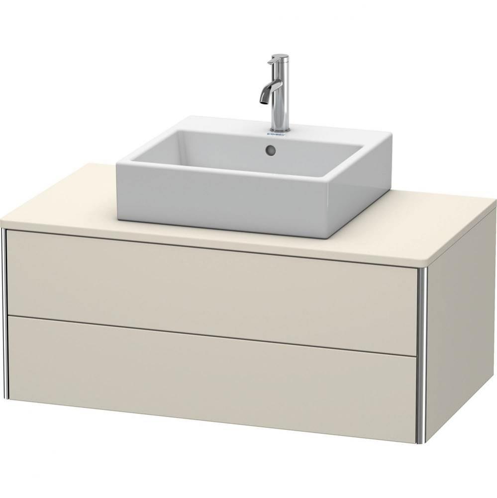 Duravit XSquare Two Drawer Vanity Unit For Console Taupe