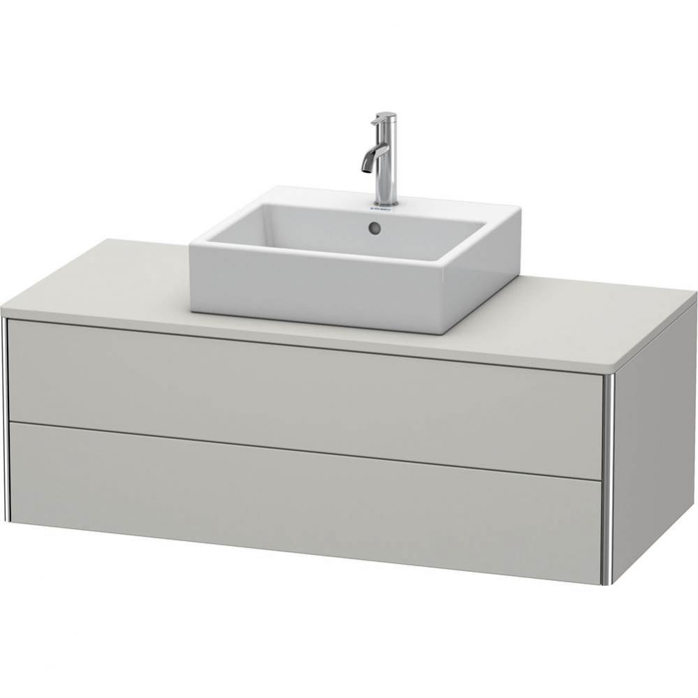 Duravit XSquare Two Drawer Vanity Unit For Console Concrete Gray