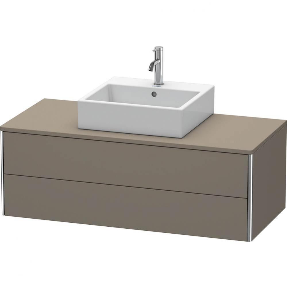 Duravit XSquare Vanity Unit for Console  Flannel Gray Satin Matte