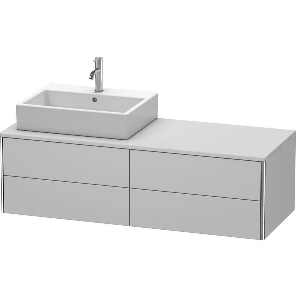 Duravit XSquare Four Drawer Vanity Unit For Console Nordic White