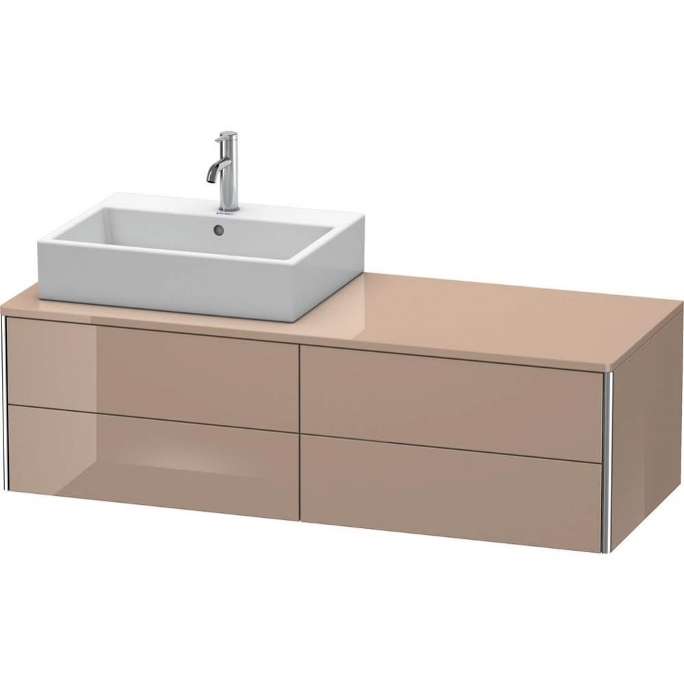 Duravit XSquare Four Drawer Vanity Unit For Console Cappuccino