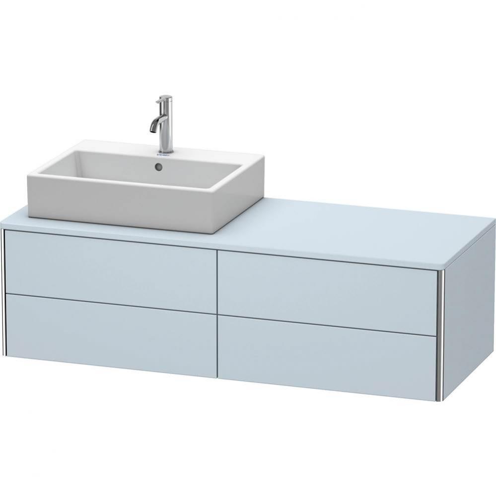 Duravit XSquare Four Drawer Vanity Unit For Console Light Blue