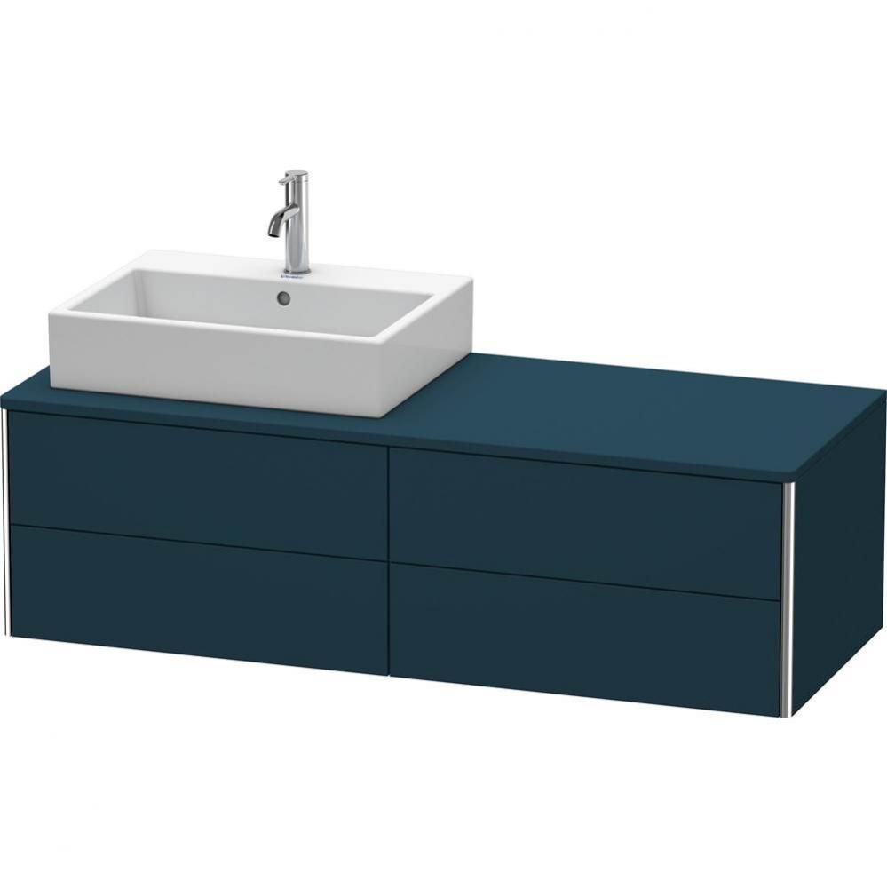 Duravit XSquare Four Drawer Vanity Unit For Console Midnight Blue