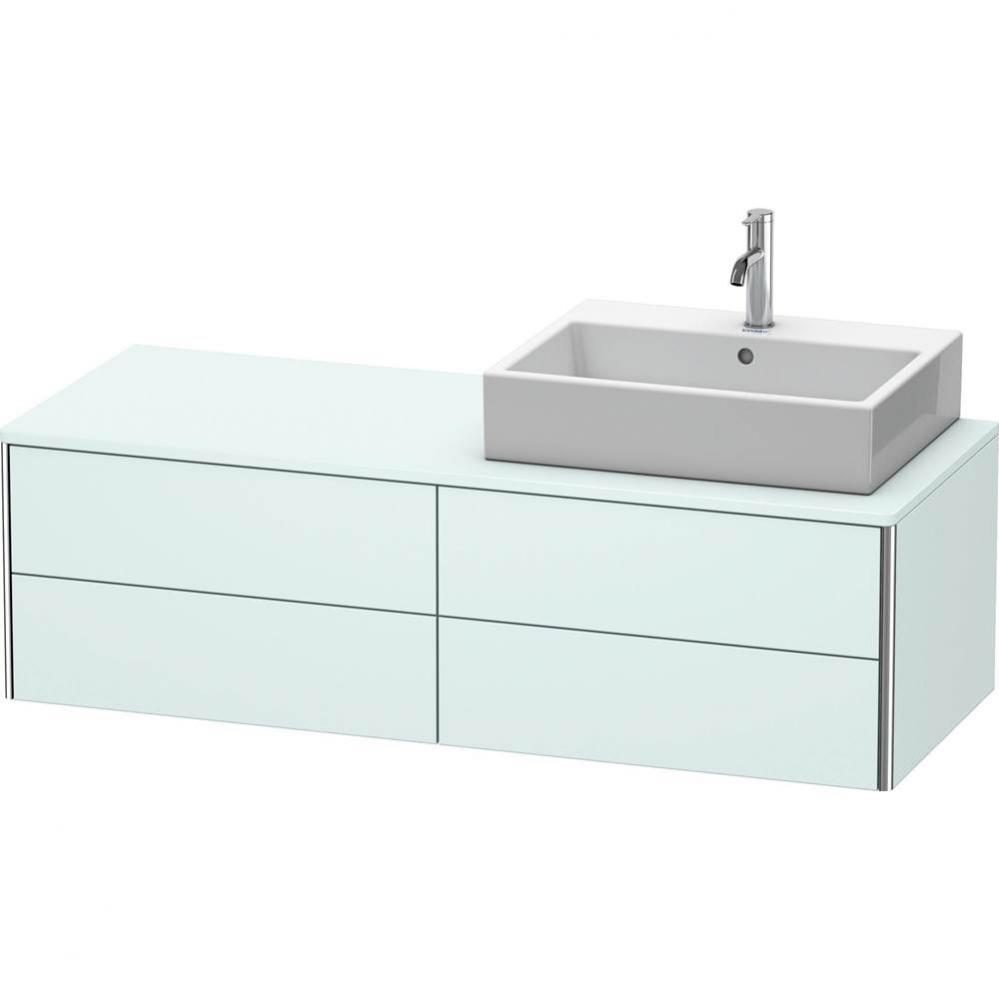 Duravit XSquare Vanity Unit for Console  Light Blue Matte