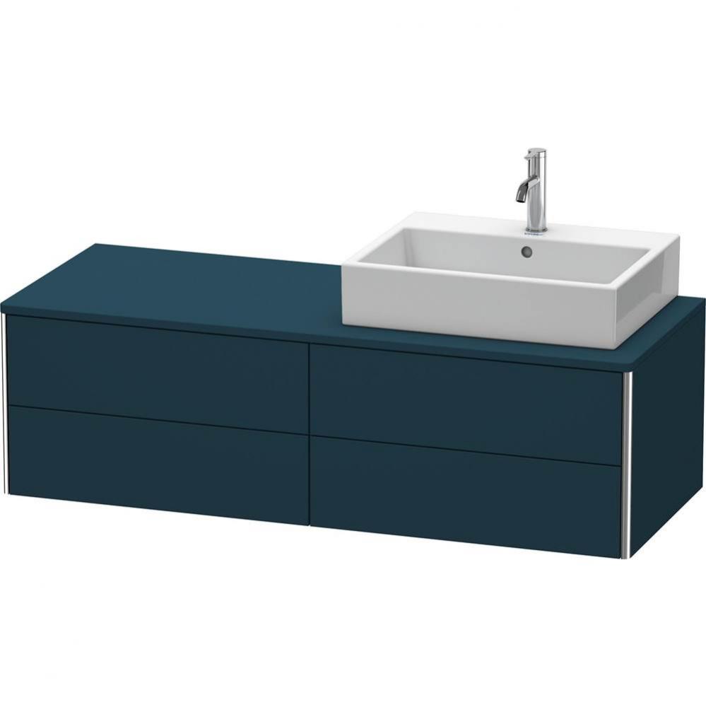 Duravit XSquare Four Drawer Vanity Unit For Console Midnight Blue