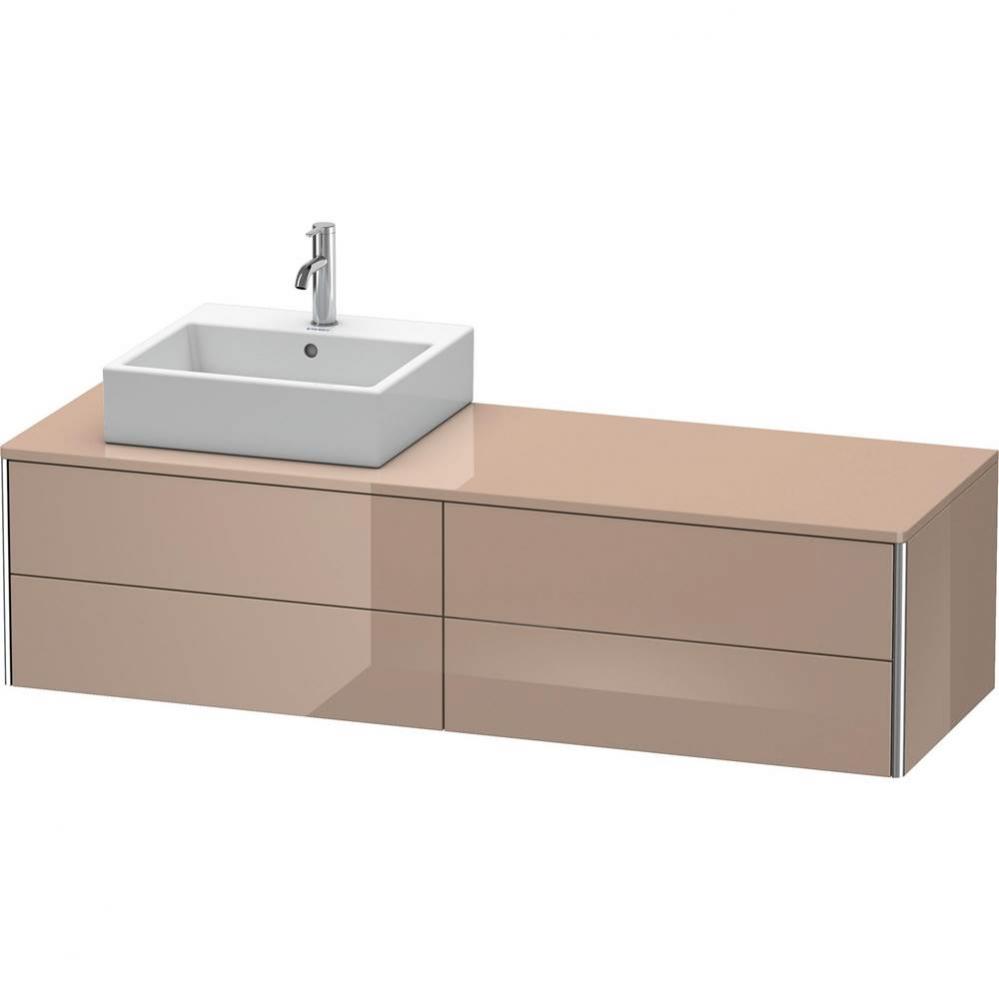 Duravit XSquare Four Drawer Vanity Unit For Console Cappuccino