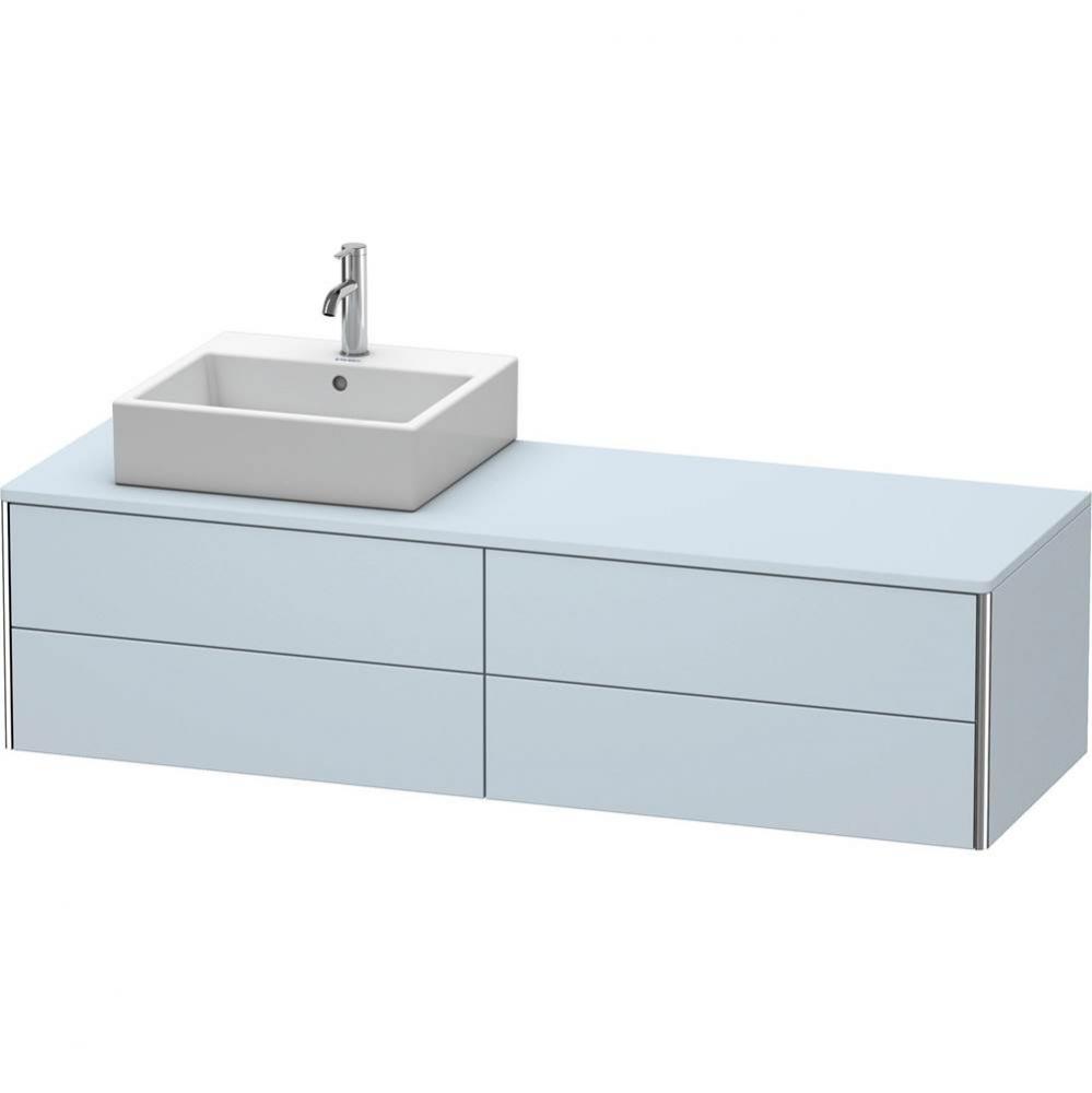 Duravit XSquare Four Drawer Vanity Unit For Console Light Blue