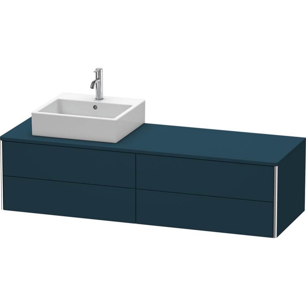 Duravit XSquare Four Drawer Vanity Unit For Console Midnight Blue