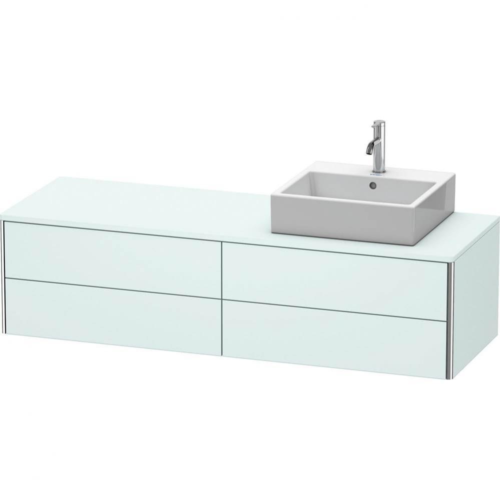 Duravit XSquare Vanity Unit for Console  Light Blue Matte