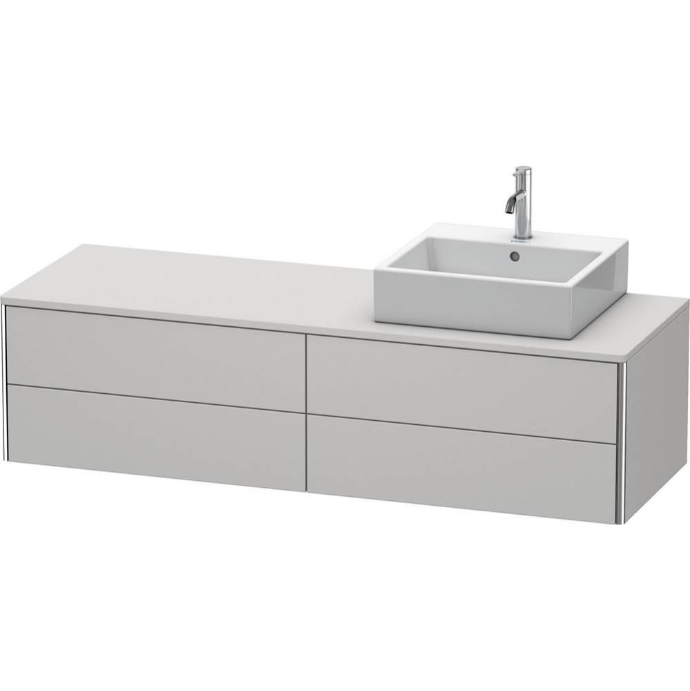 Duravit XSquare Four Drawer Vanity Unit For Console Nordic White