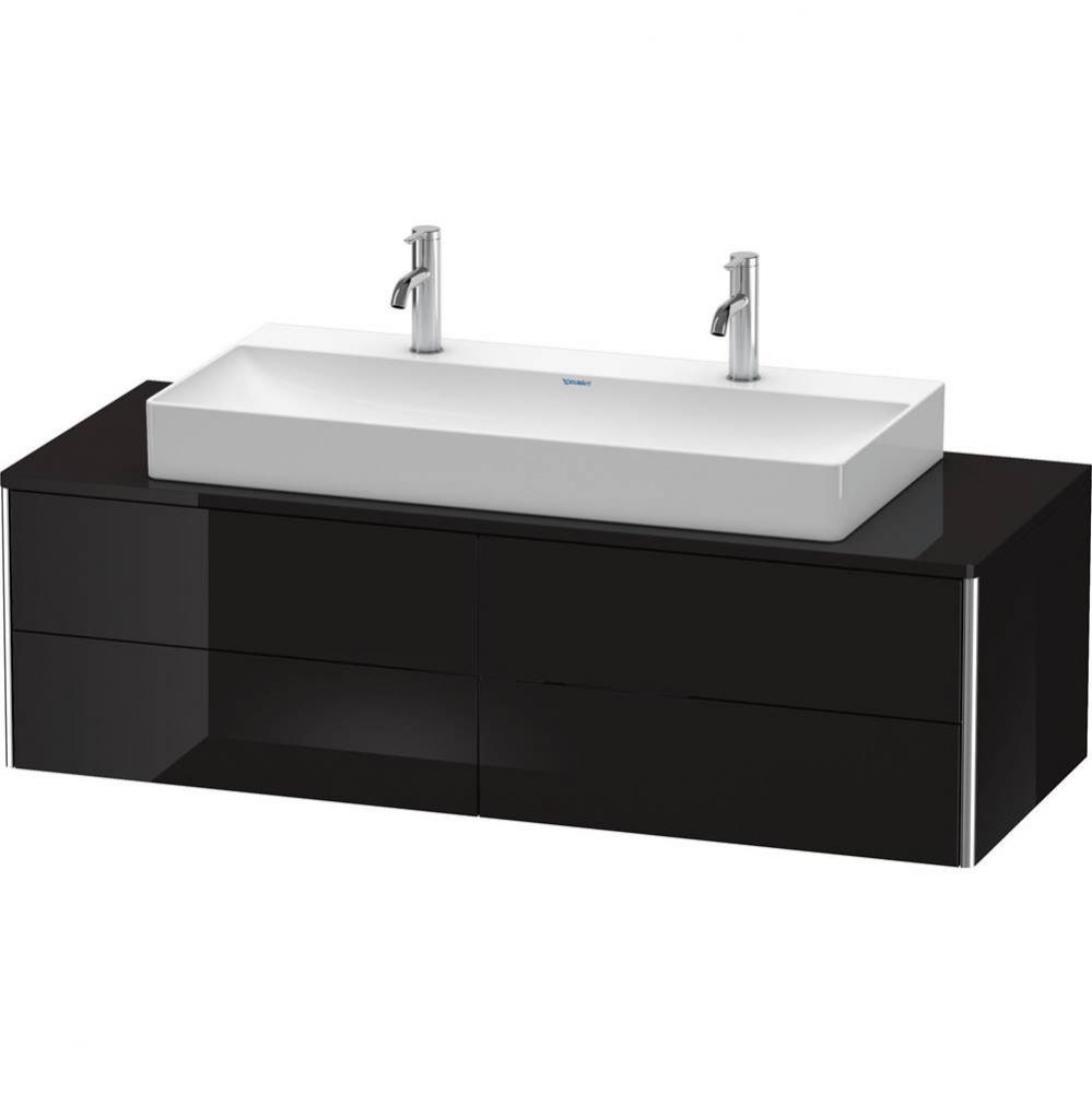 Duravit XSquare Four Drawer Vanity Unit For Console Black