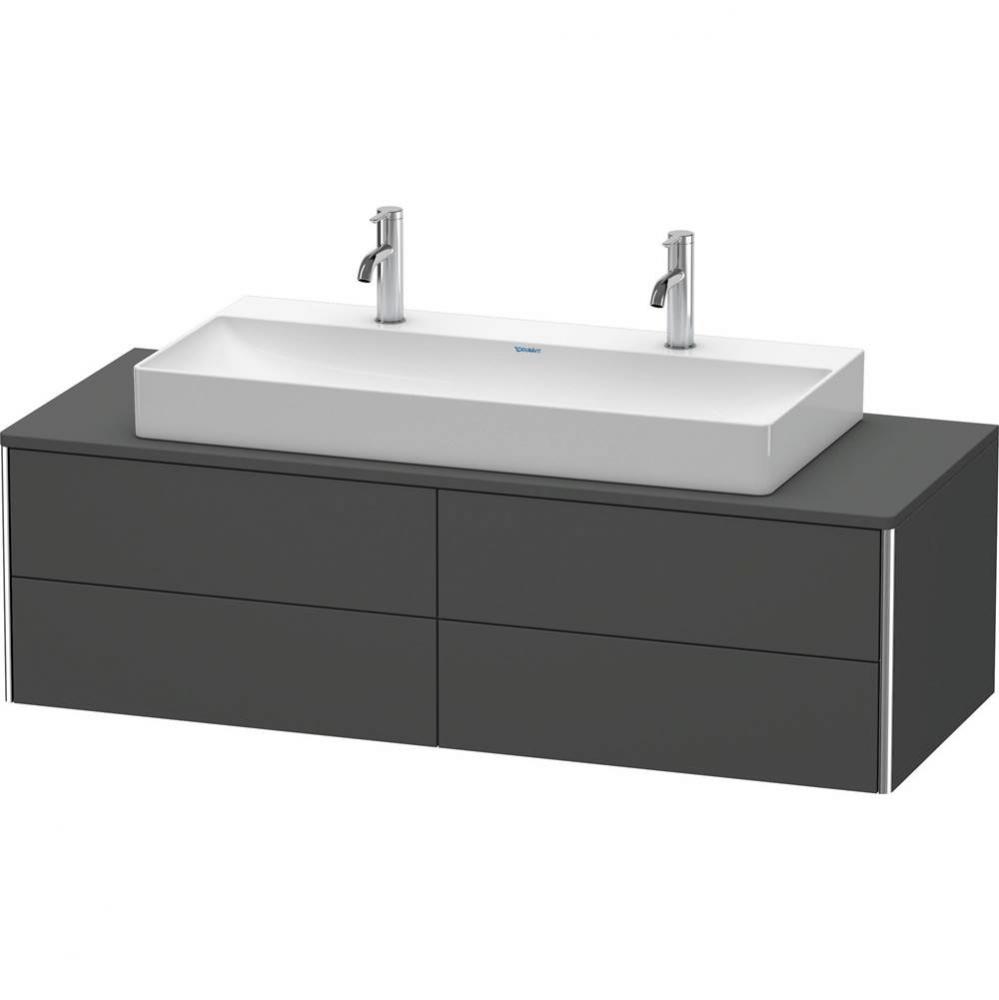 Duravit XSquare Four Drawer Vanity Unit For Console Graphite