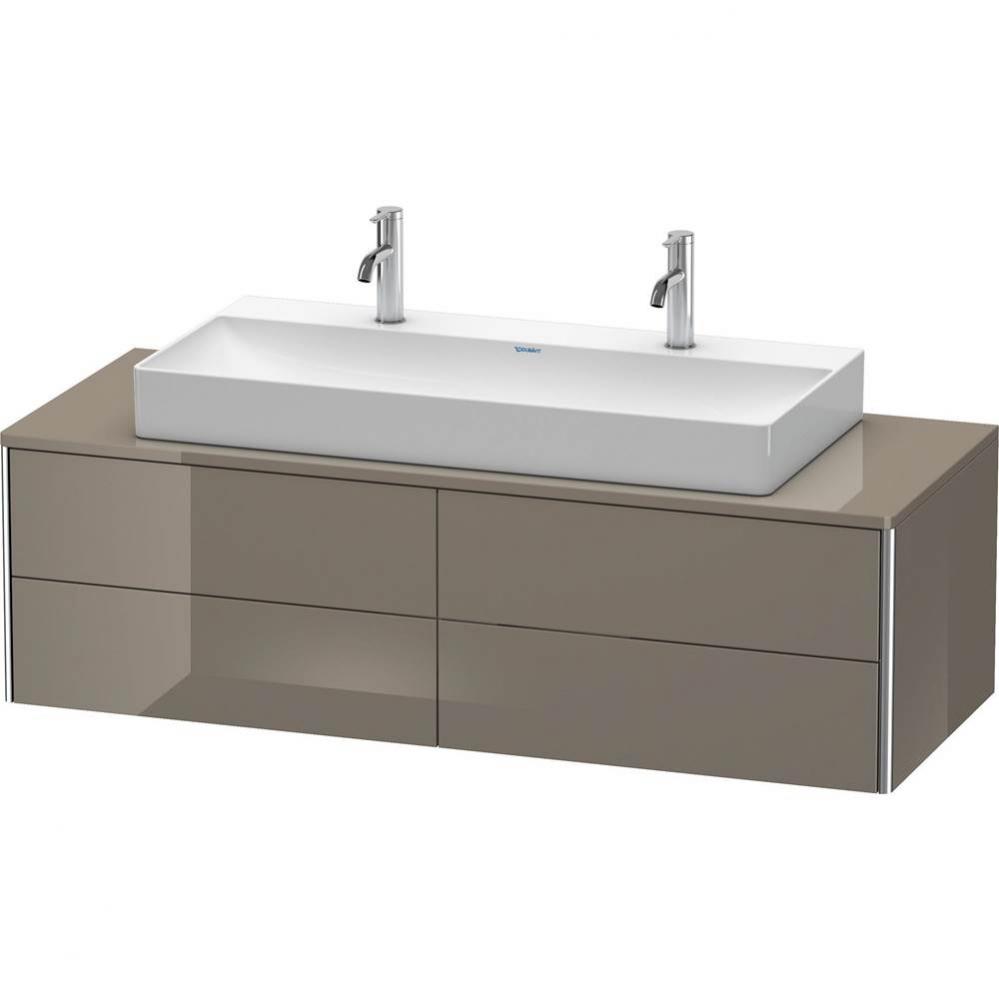 Duravit XSquare Four Drawer Vanity Unit For Console Flannel Gray