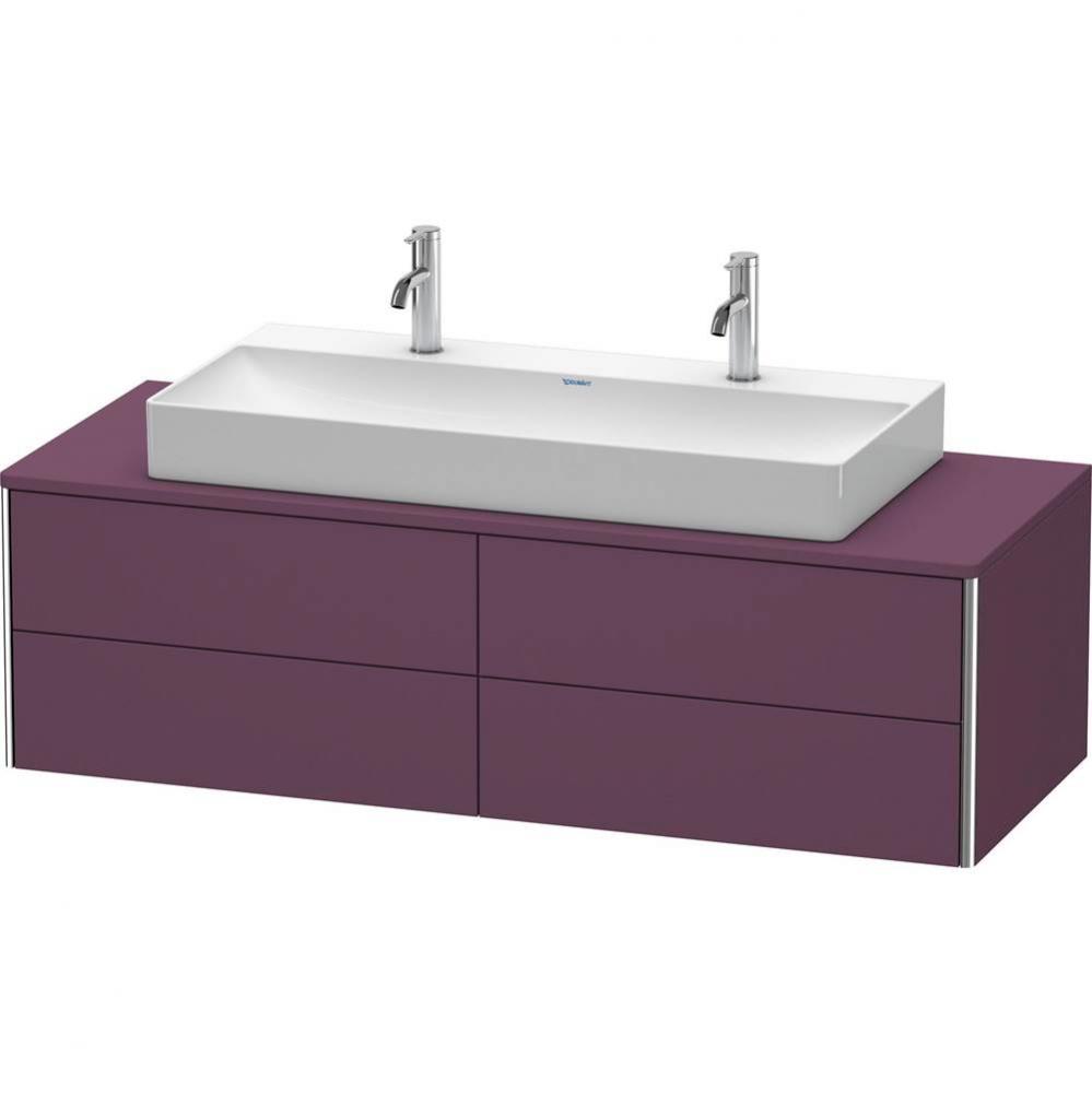 Duravit XSquare Four Drawer Vanity Unit For Console Aubergine