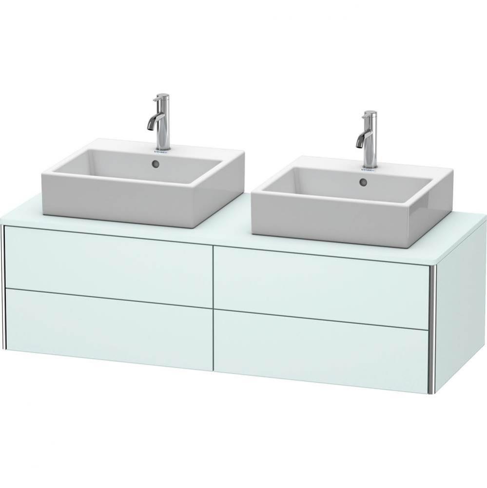 Duravit XSquare Vanity Unit for Console  Light Blue Matte