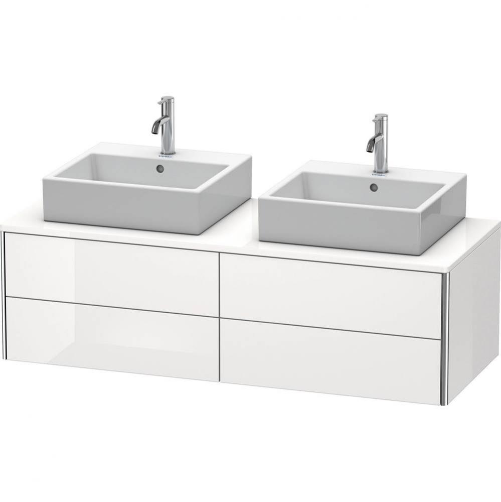 Duravit XSquare Four Drawer Vanity Unit For Console White