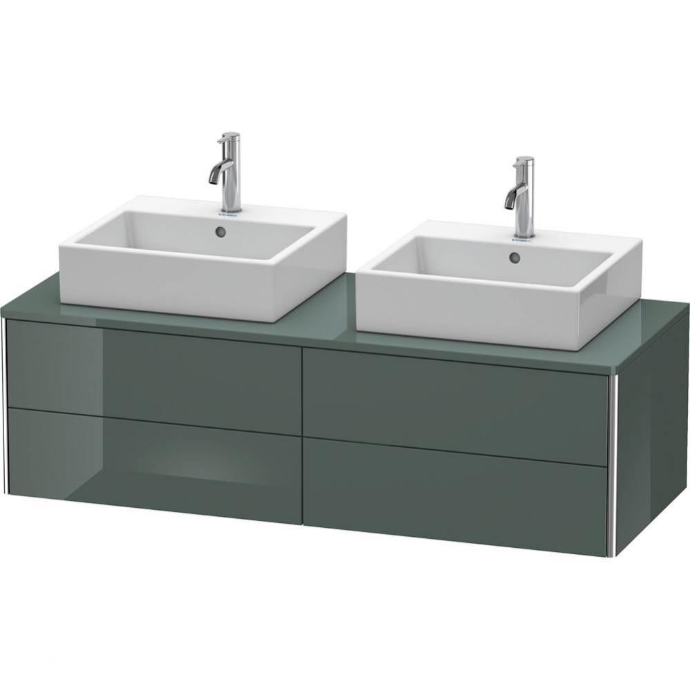 Duravit XSquare Four Drawer Vanity Unit For Console Dolomite Gray