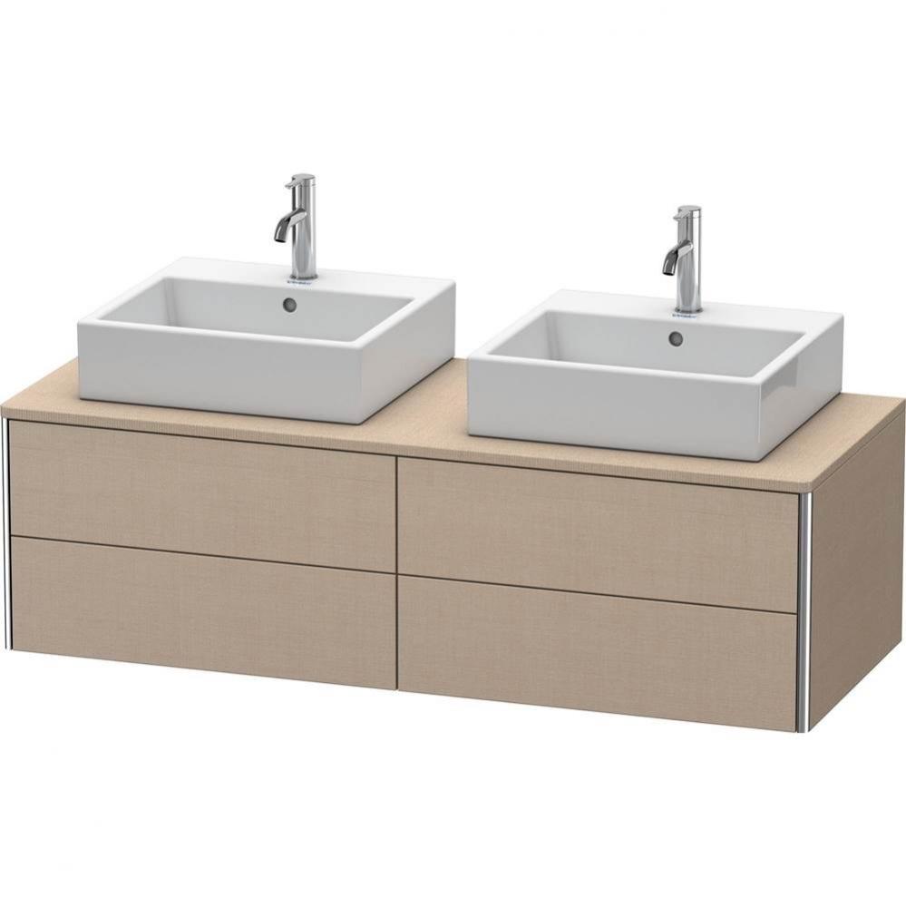 Duravit XSquare Four Drawer Vanity Unit For Console Linen