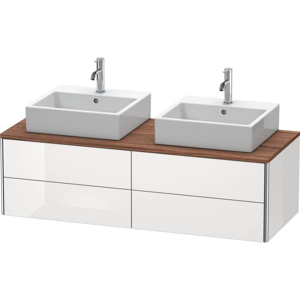 Duravit XSquare Four Drawer Vanity Unit For Console White