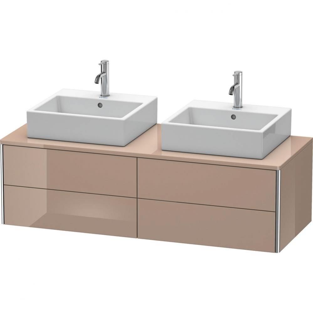 Duravit XSquare Four Drawer Vanity Unit For Console Cappuccino