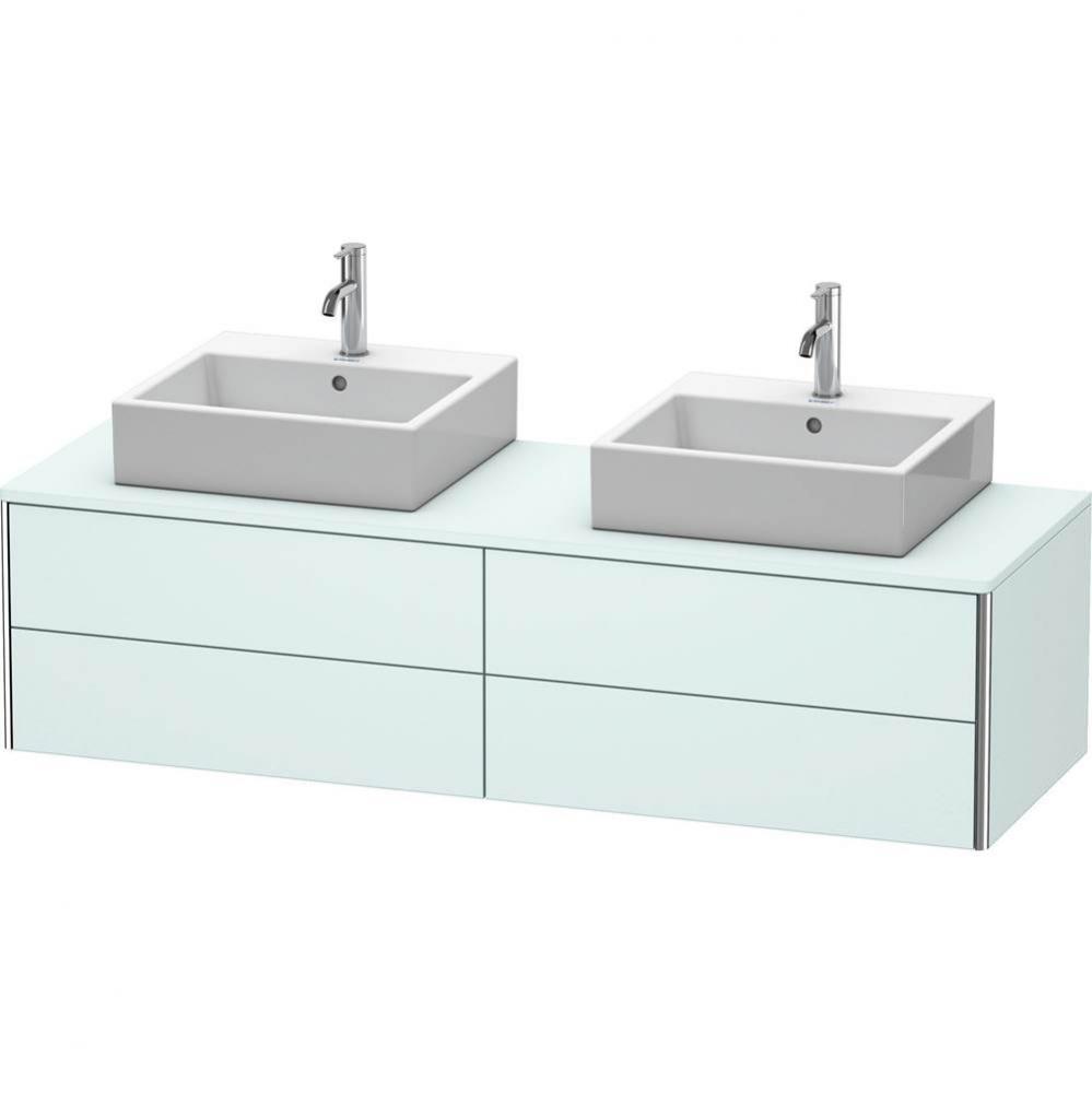 Duravit XSquare Vanity Unit for Console  Light Blue Matte