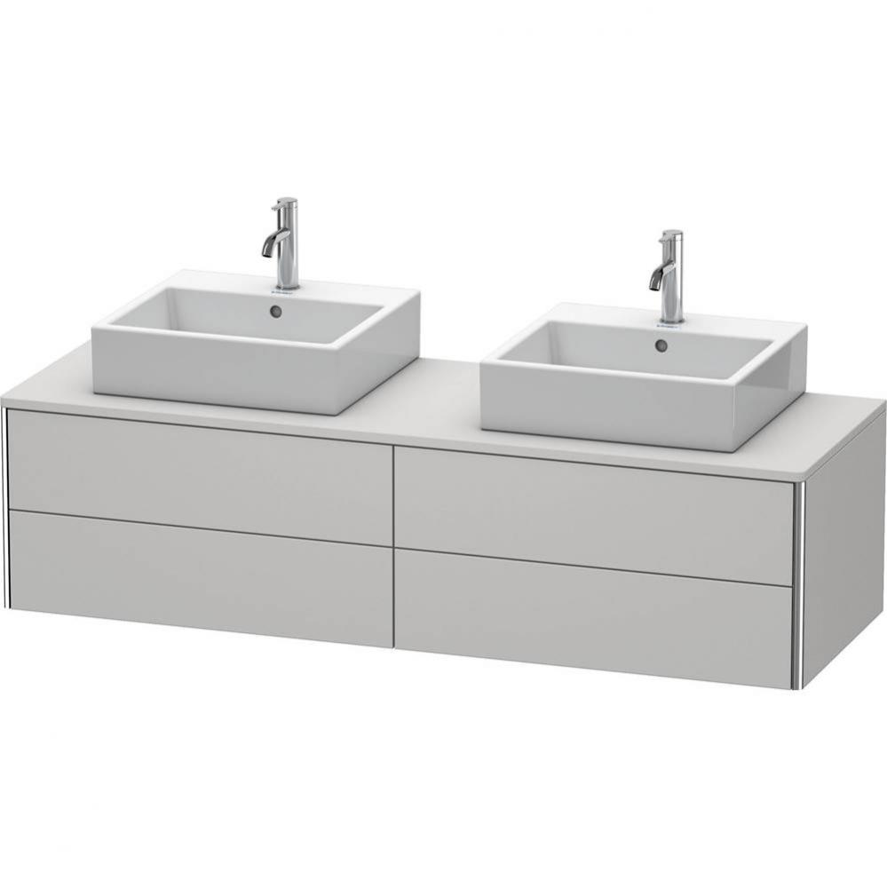 Duravit XSquare Four Drawer Vanity Unit For Console Nordic White