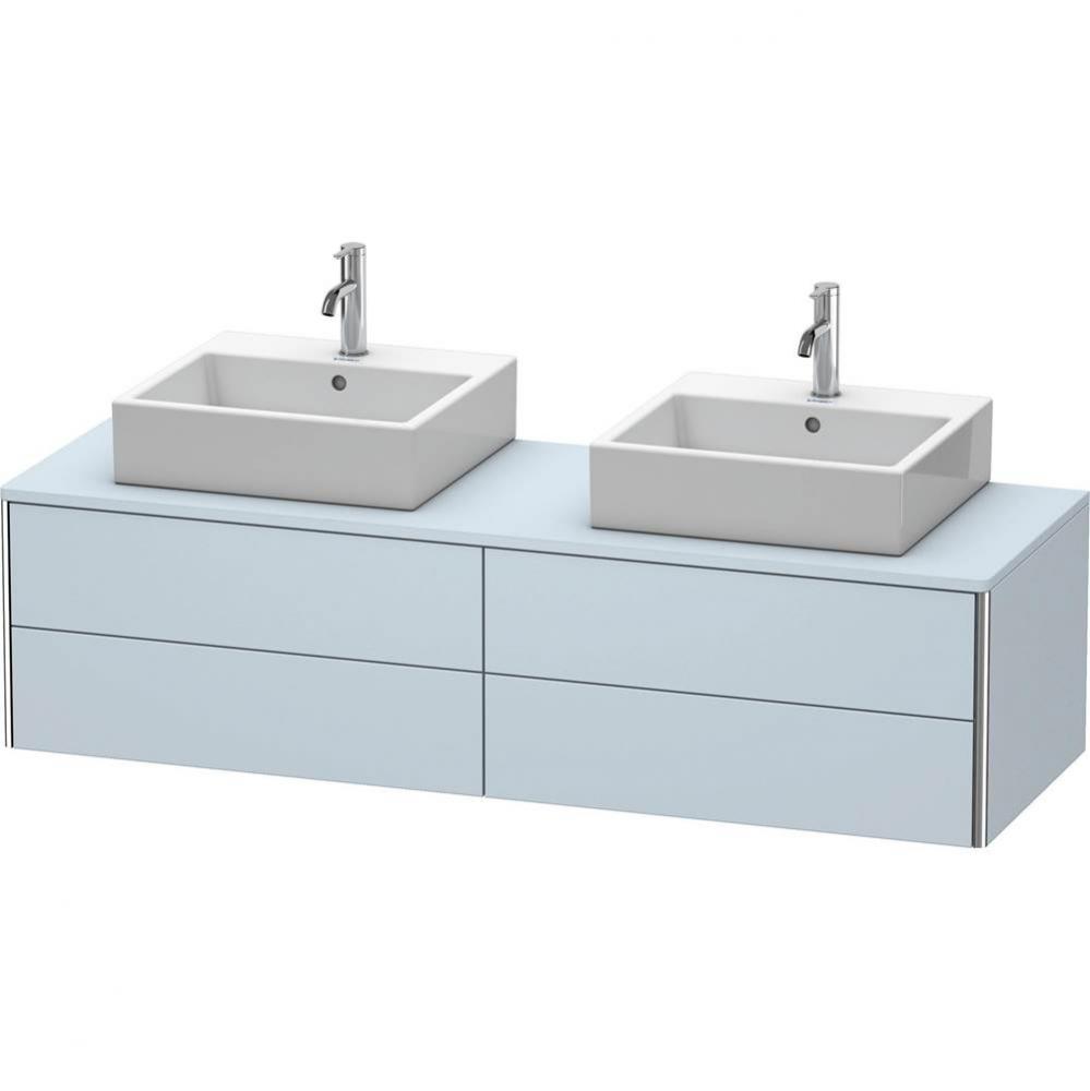 Duravit XSquare Four Drawer Vanity Unit For Console Light Blue