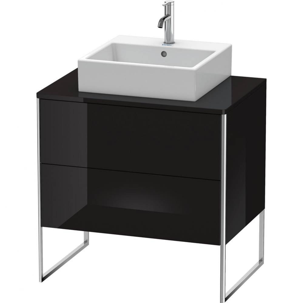 Duravit XSquare Two Drawer Vanity Unit For Console Black