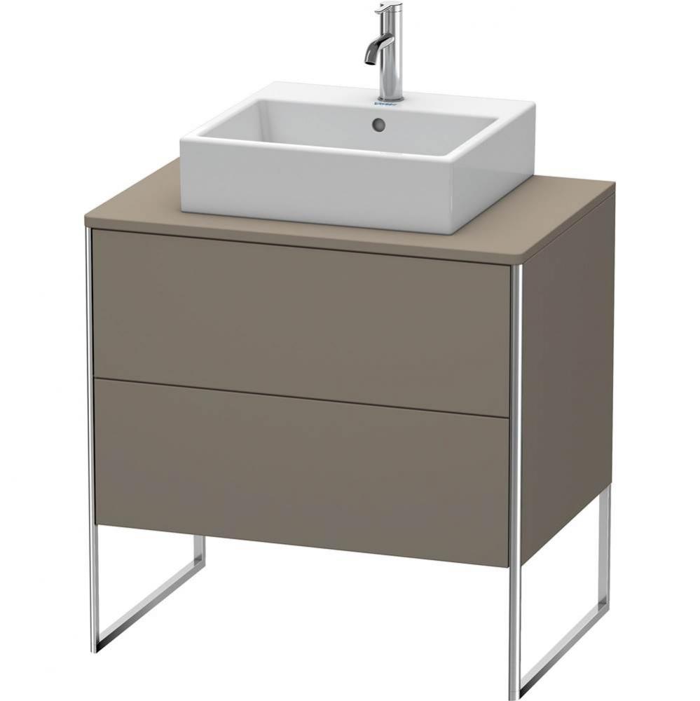 Duravit XSquare Vanity Unit for Console  Flannel Gray Satin Matte