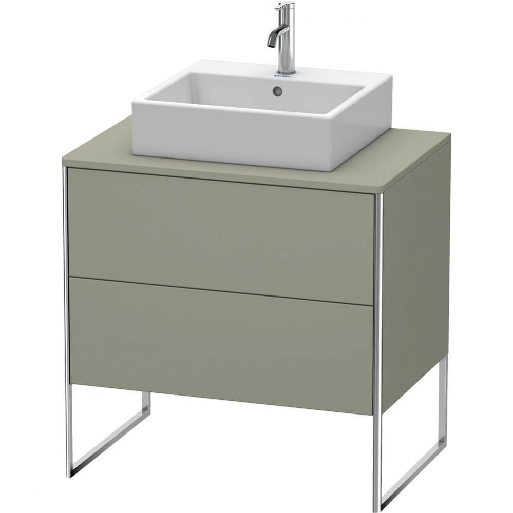 Duravit XSquare Two Drawer Vanity Unit For Console Stone Gray