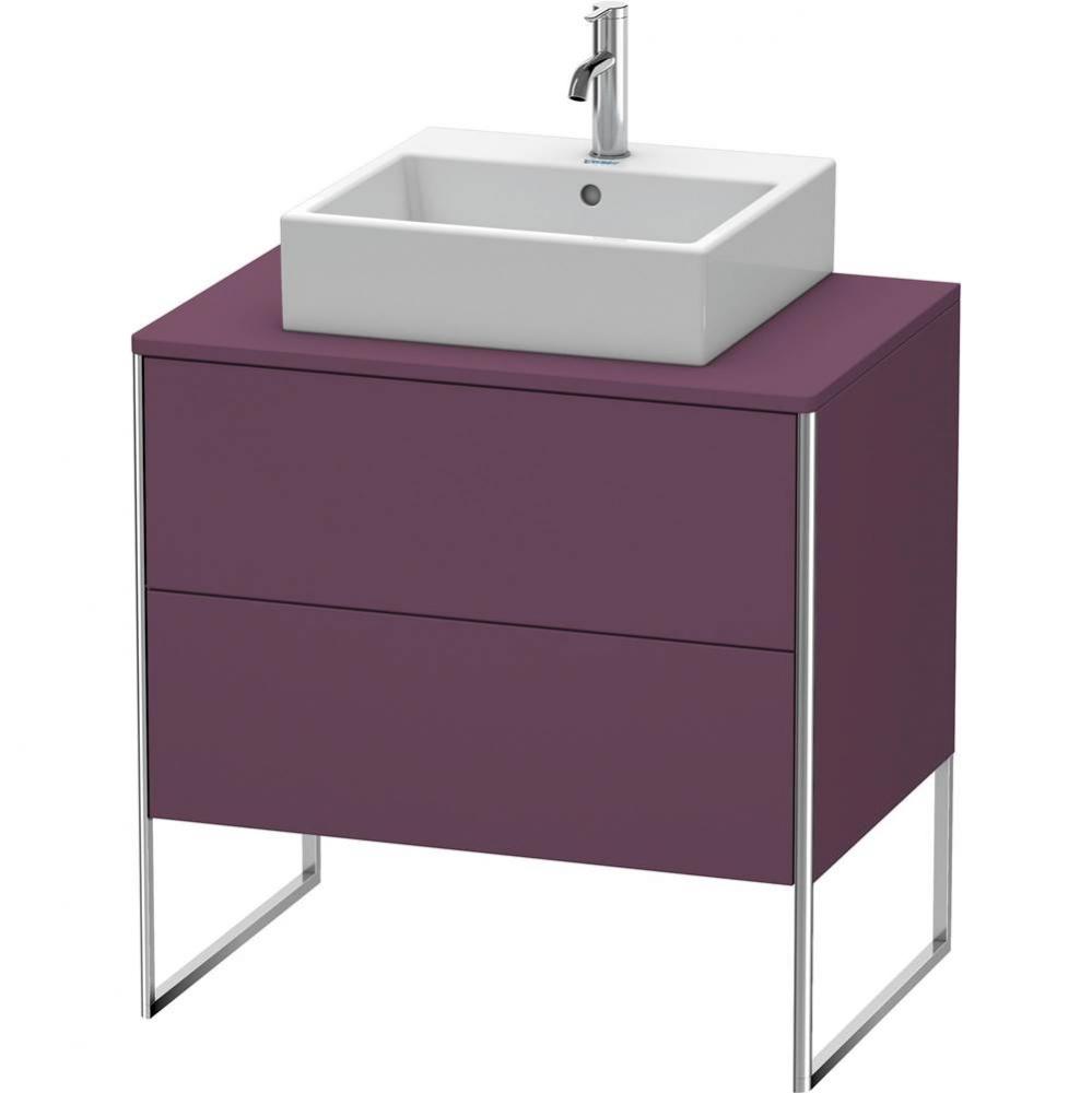 Duravit XSquare Two Drawer Vanity Unit For Console Aubergine