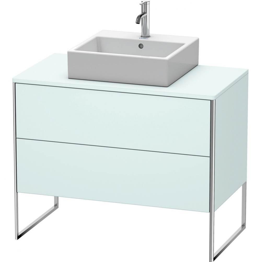 Duravit XSquare Vanity Unit for Console  Light Blue Matte