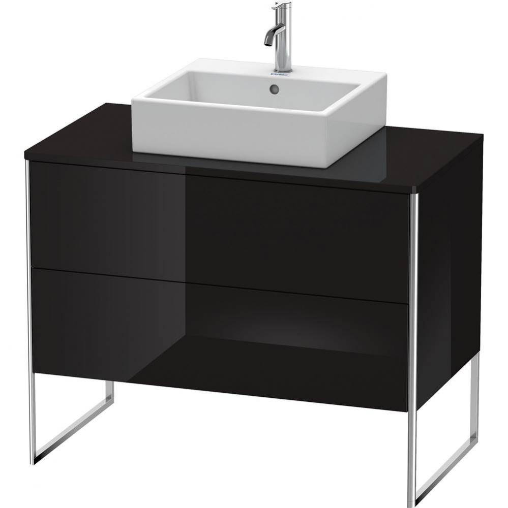 Duravit XSquare Two Drawer Vanity Unit For Console Black