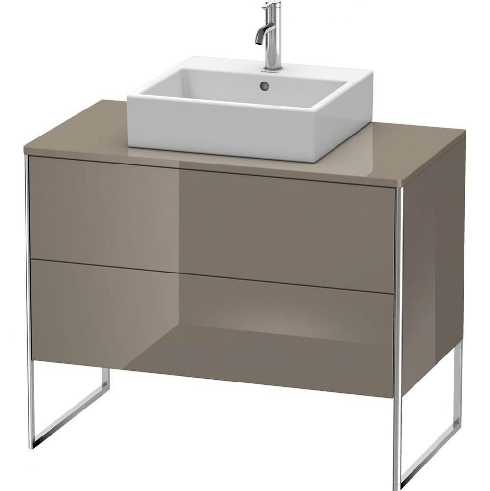 Duravit XSquare Two Drawer Vanity Unit For Console Flannel Gray