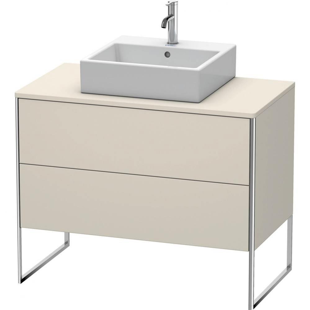 Duravit XSquare Two Drawer Vanity Unit For Console Taupe