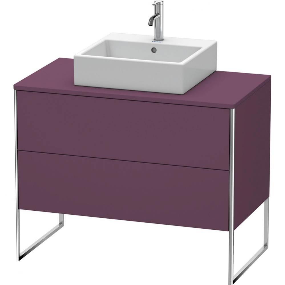 Duravit XSquare Two Drawer Vanity Unit For Console Aubergine