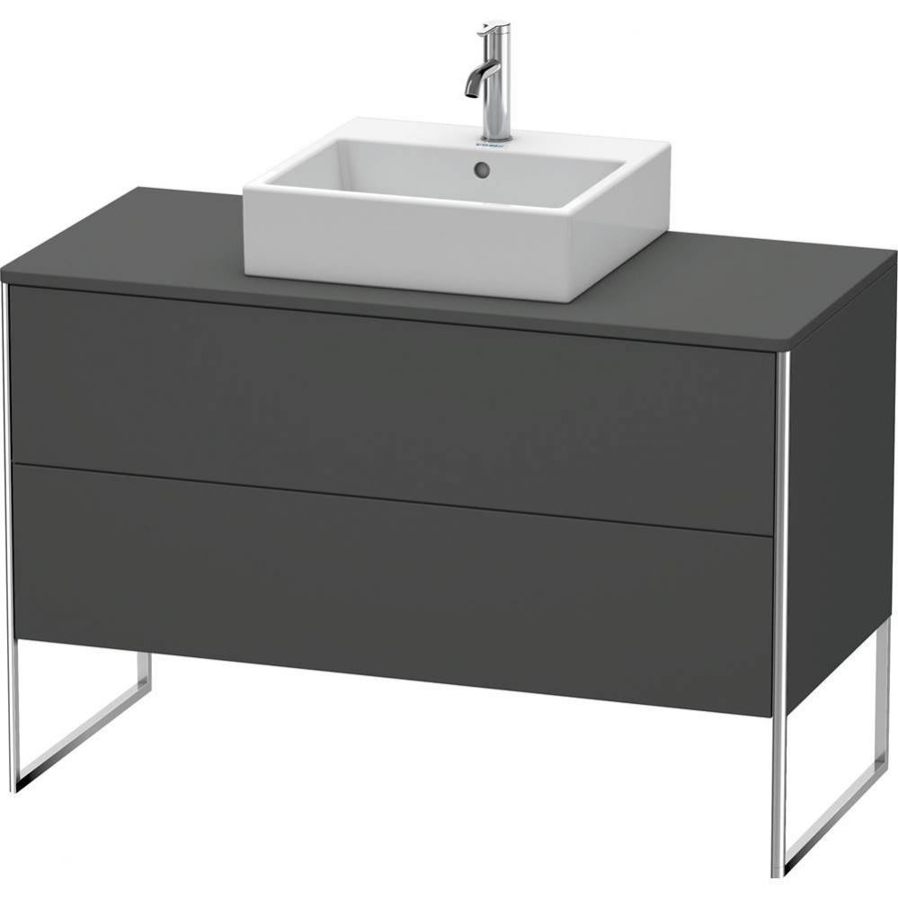 Duravit XSquare Two Drawer Vanity Unit For Console Graphite